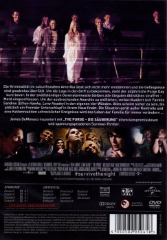 The Purge - Die Säuberung - Einmal im Jahr sind alle Verbrechen legal - (Vermietrecht) - Einzel-DVD - Neu & OVP